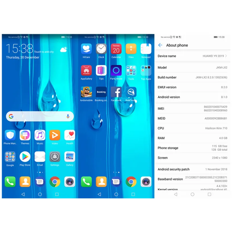 Смартфон HuaWei Y9 2019 Kirin 710 Восьмиядерный Android google сотовый телефон 4000 мАч мобильный |