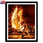Полный комплект для алмазной вышивки ангельская женщина, алмазная живопись сделай сам, огненные крылья, декор городского ландшафта, алмазная живопись, новое поступление