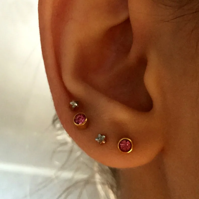 1 шт. одноразовый стерильный ушной Прибор Для Пирсинга Хряща пирсинг для козелка