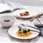 Набор керамических блюд и тарелок, креативная индивидуальная десертная тарелка в форме хризантемы, западного стейка, Салатница, набор посуды