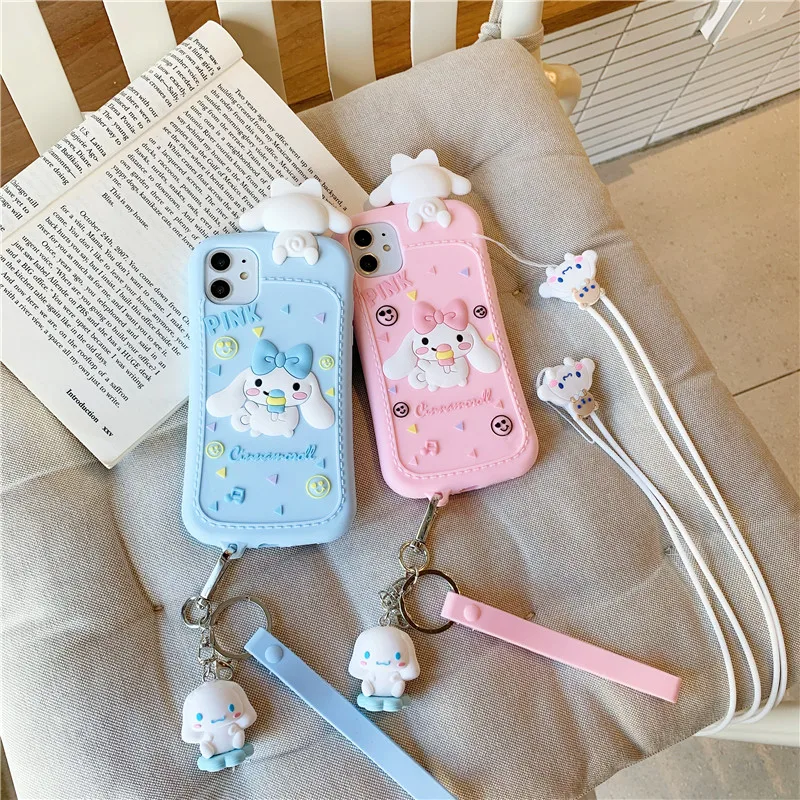 Чехлы для телефонов iPhone 11 pro Max милые объемные my melody iphone 12 6 6S X XS XR 7 7Plus 8 8plus