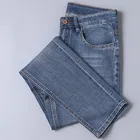 BEIDAFEI 2021; Сезон весна-лето; Новые тонкие Удобные зауженные джинсы для мужчин из стираного классические джинсовые штаны размера плюс брендовая одежда