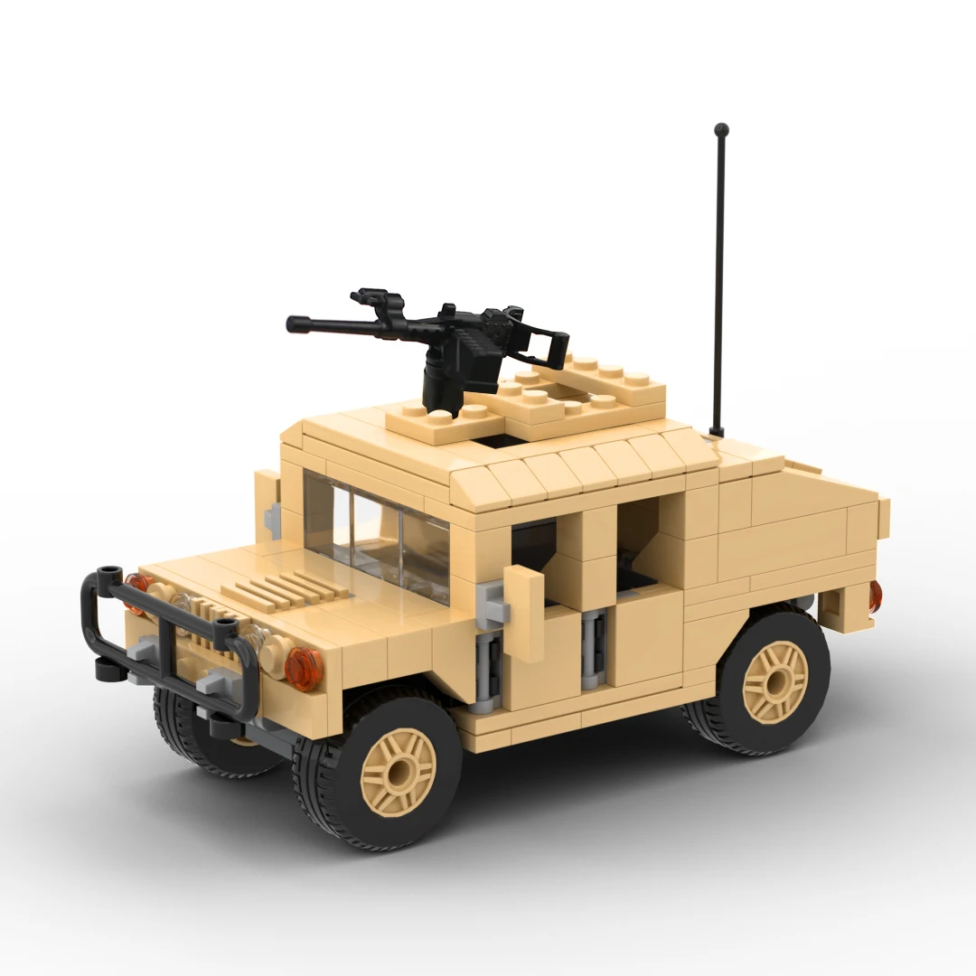 

Военное транспортное средство M1025 Хаммер вооружение Перевозчик M1097A2 автомобильный сабвуферный динамик SWAT армейские Minifigs фигурки-пистолеты...