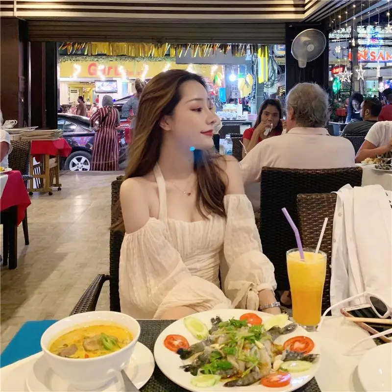 

Firm offers will wind sexy backless fold belt skirt removable lantern sleeve cultivate one's morality dress