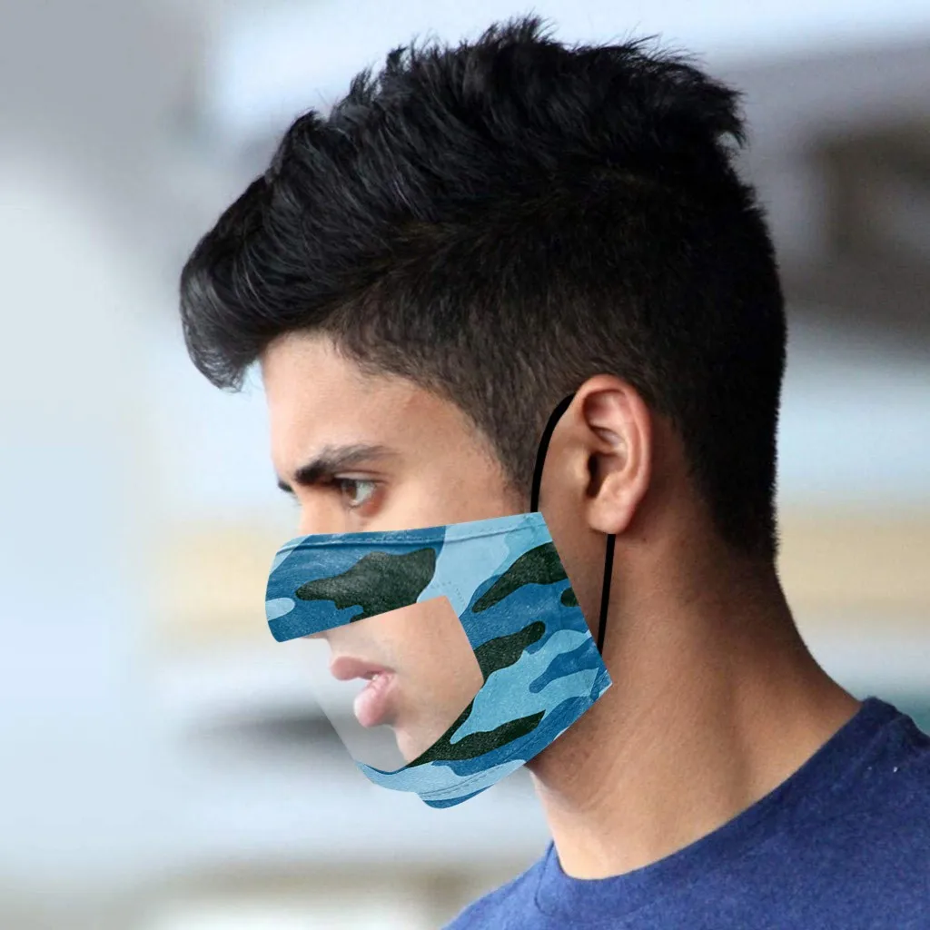 Маски для лица взрослых модные маски чтения губ Моющиеся Многоразовые