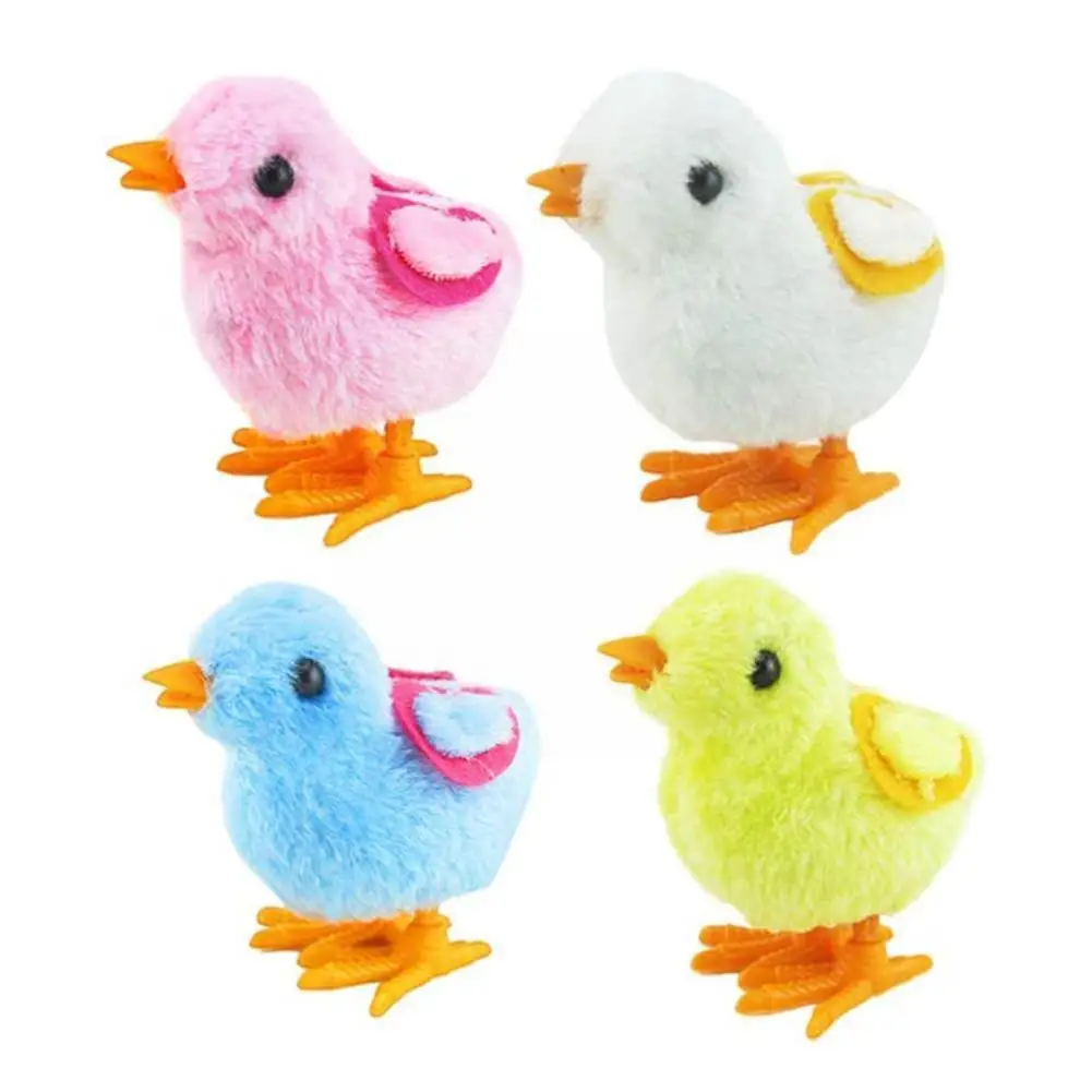 

1 Pieces 8cm Random Color Children's Clockwork Toy Chicken Fun Gifts Funny Toys Chick Animal Wind Up Toys For Kids Gift U5o9