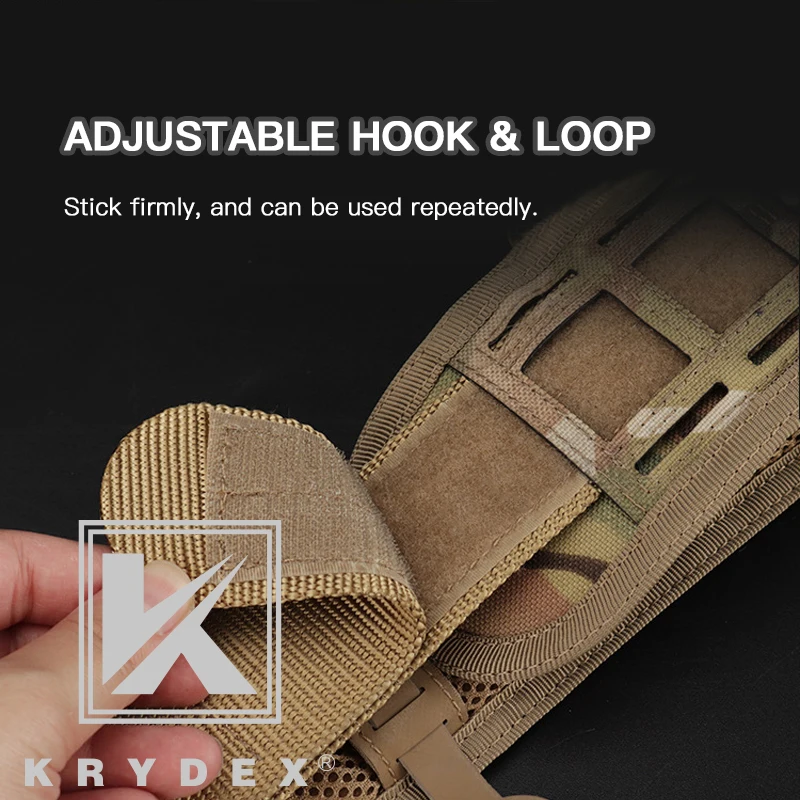 

KRYDEX CB Laser Cut Inner & Outer Belt Tactical Modular Battle Army Hunting Loading Padded Laser Cut Patrol MOLLE PALS Belt