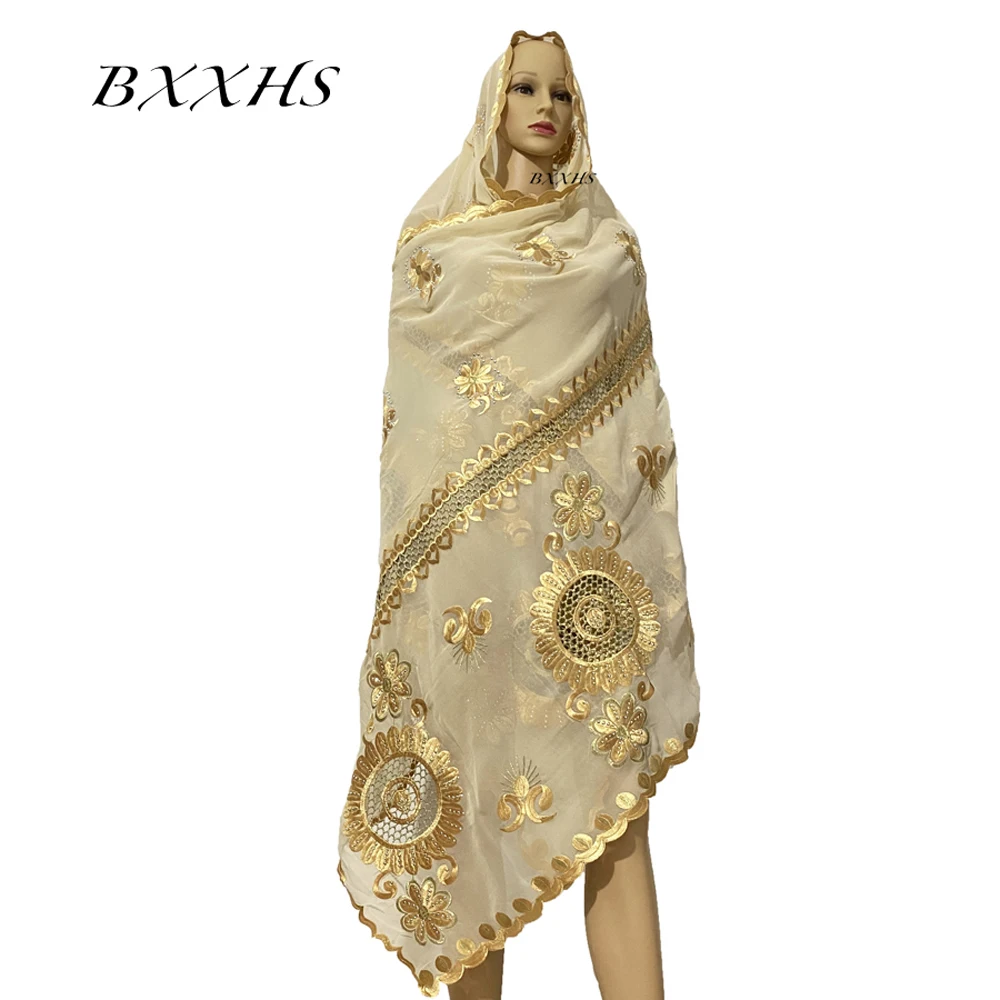 Женский шарф из 100% хлопка в африканском стиле мусульманский женский хиджаб шарфы