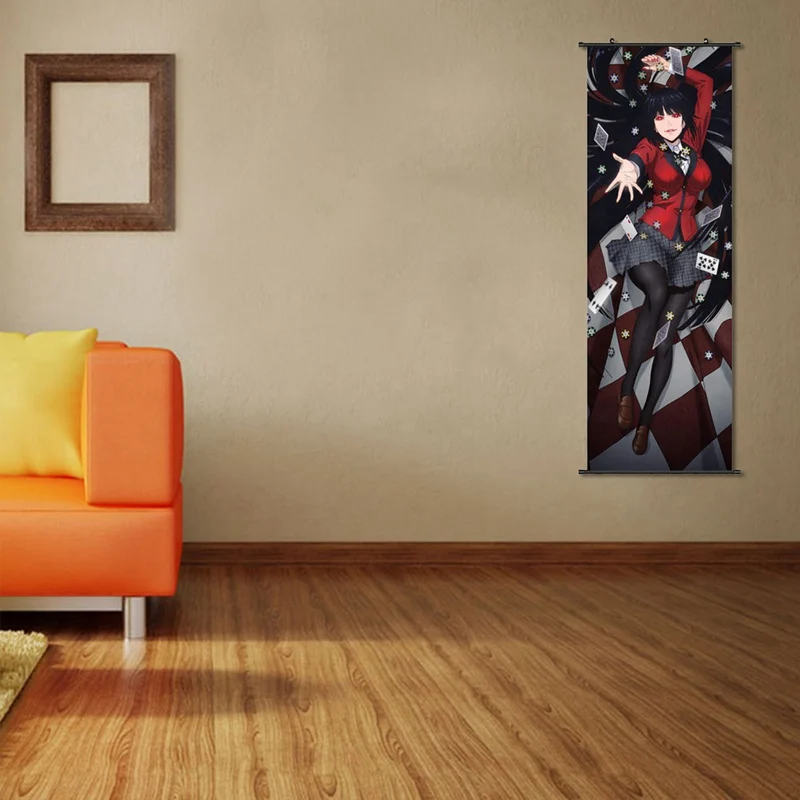 

Scroll Cosplay 30*90cm Anime Jabami Yumeko Kakegurui Gambaling School Wall Poster