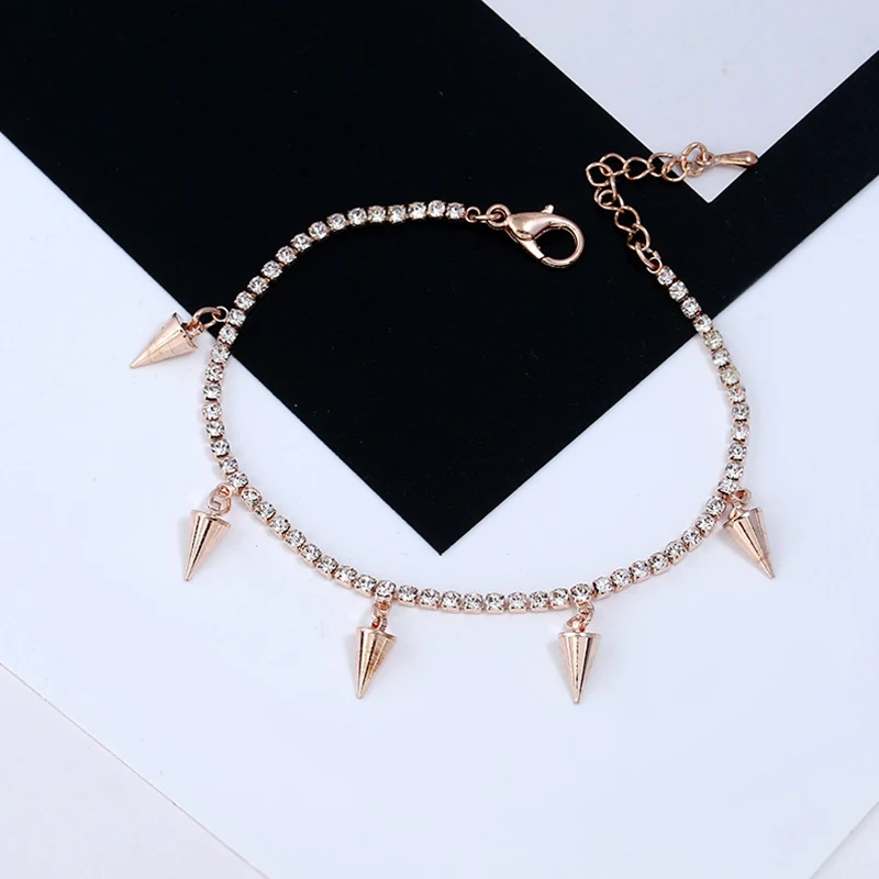 Cpop модные браслеты для женщин амулеты со стрелками золотые стразы кубические