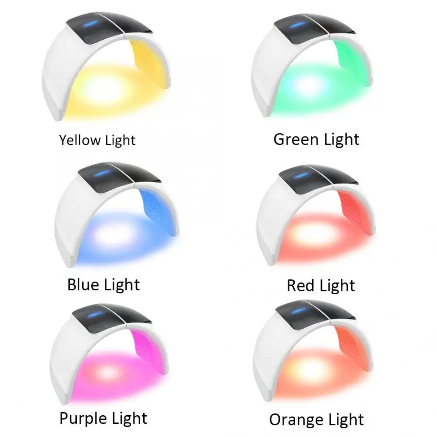 New foldable pdt therapy 7 colors led light medical device Led Lightening Lamp Photon Skin Rejuvenation Wrinkle Remove |