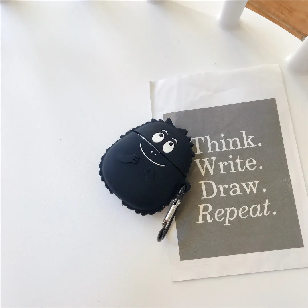 Милый 3D мультфильм Barbouille Barbapapa Мягкий силиконовый чехол для Apple new Airpods 1/2 противоударный беспроводной Bluetooth наушники чехол