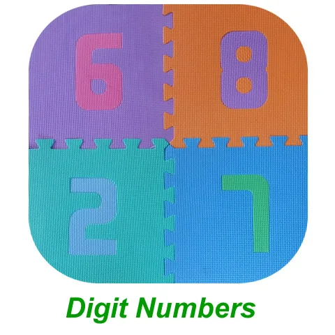 Digits numbers 10 шт. в упаковке детские коврики EVA головоломки коврики алфавиты Животные головоломки коврики пена для напольной плитки упражнения детские игровые коврики PX10S - Цвет: Digits numbers
