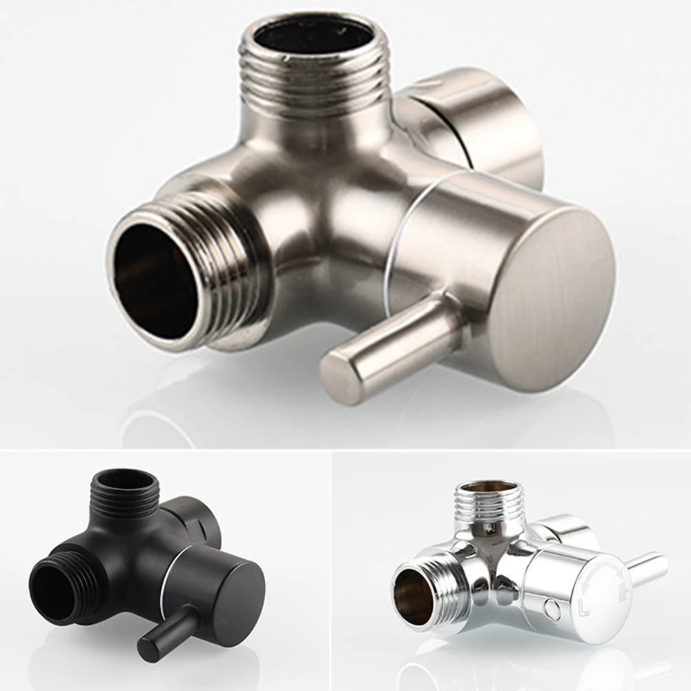 Адаптер для душевой лейки с фиксированной насадкой G 1/2 для переключения направления струи в ванной комнате, современная замена детали, 3 пути.