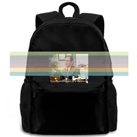 t line the office tv stitious pattern for women men backpack laptop travel school adult student