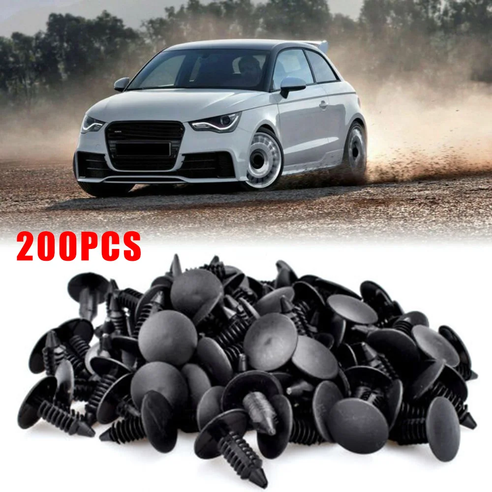 

Nylon Rivets Accessories 200Pcs set Bumper Clips Auto 8mm Hole Plastic