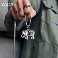 yada fashion silver color elephant presentsnecklace for men women jewelry statement necklaces alloy necklace gifts se210095