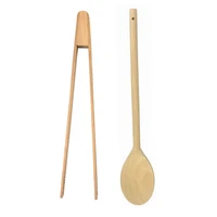 beech wood kitchen tool wooden food bread tong wood toaster salad servers kitchen utensil natural beech cuisine utensils