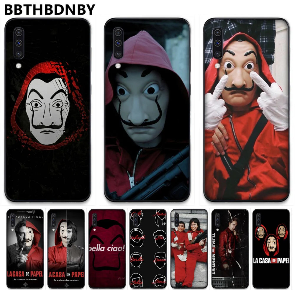 Бумажный дом мобильный телефон чехол для телесериалов деньги Samsung A20 A30 30С