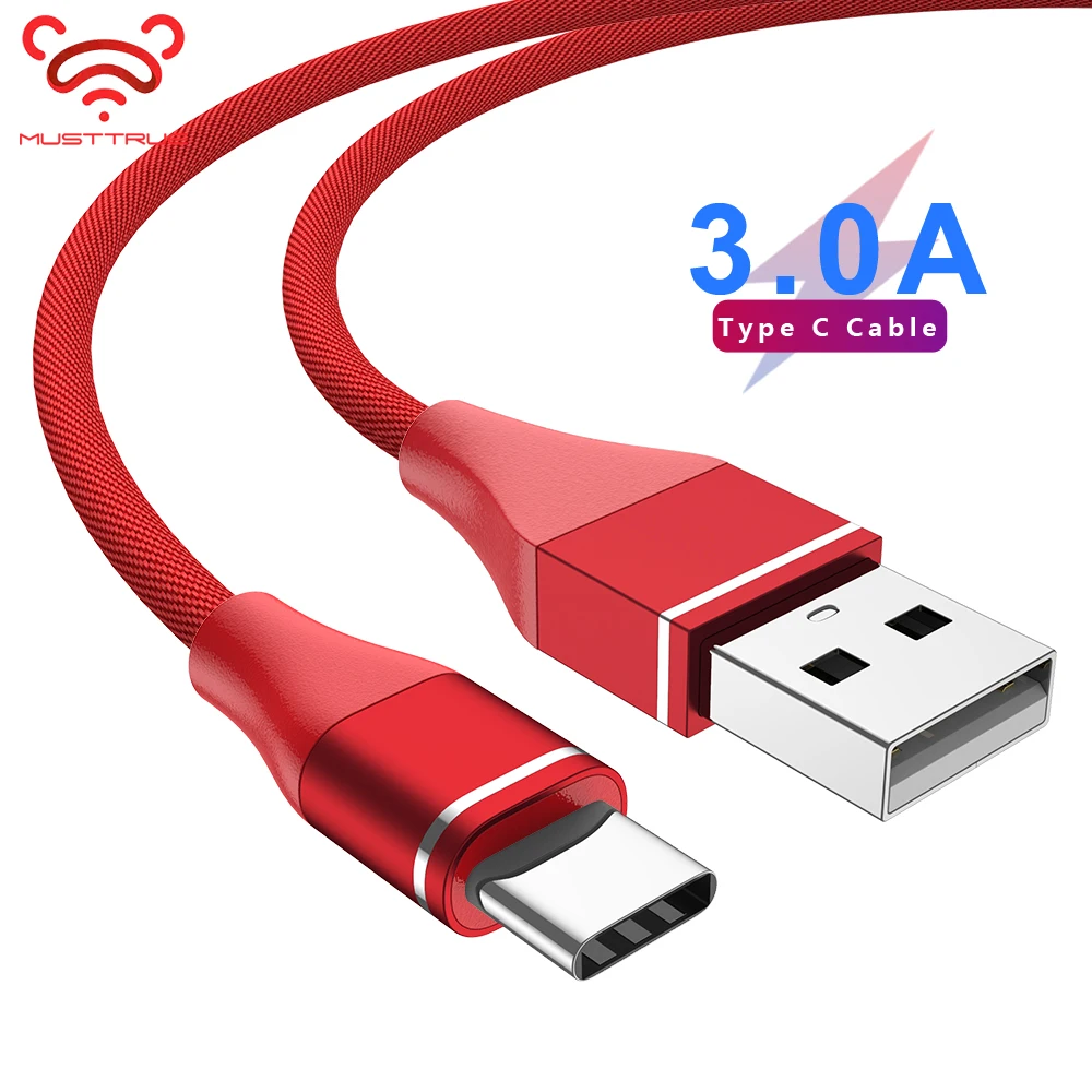 Быстрая зарядка USB C кабель для huawei p20 lite mate 20 oneplus redmi note 8 usb type Tipo джинсовая