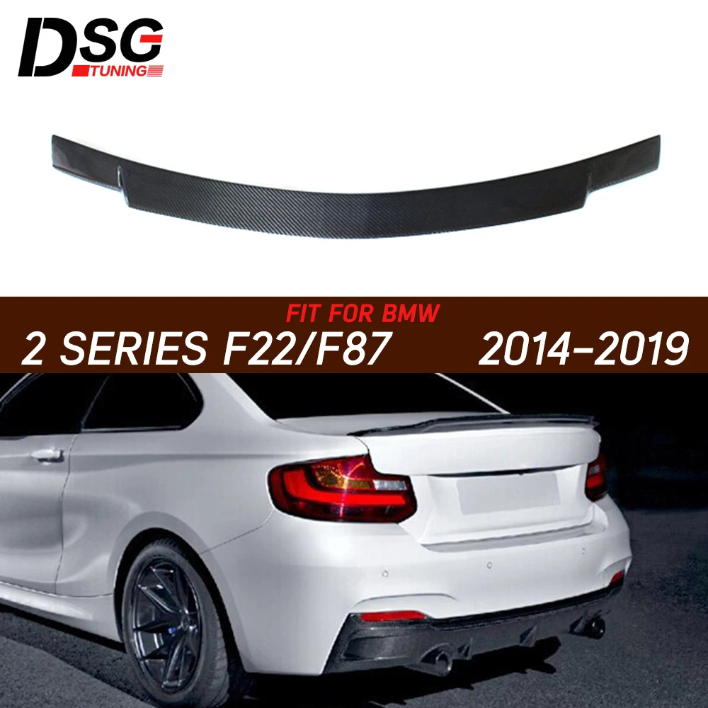 

Carbon Fiber Rear Spoiler Car Wing Fit for BMW 2 Series F22 Coupe F87 14+ Rear Trink Spoilers Wing