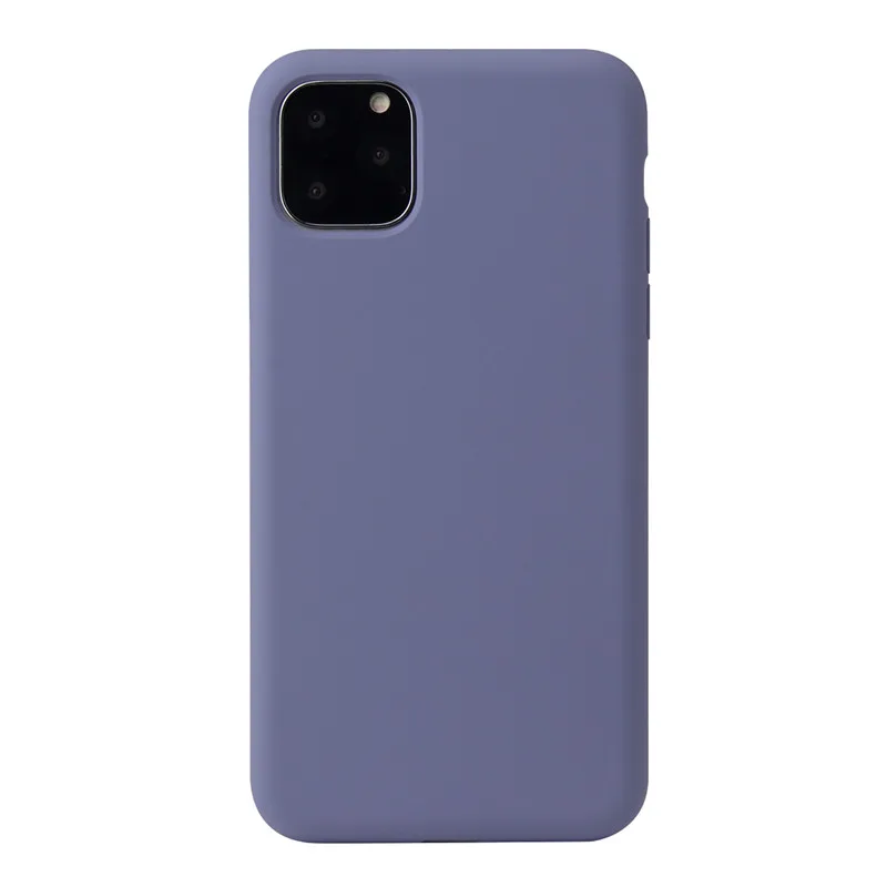 1:1 официальный Стильный силиконовый чехол для iphone 11 чехол 360 градусов полное покрытие для iphone 11 Pro Max новые чехлы - Цвет: Lavender ash