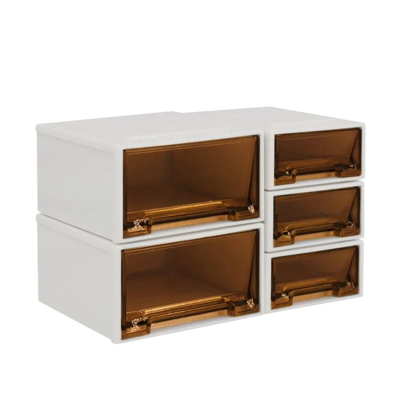 

1:6 миниатюрная мебель для кукольного домика, маленький ящик для хранения из пяти предметов, комбинированные аксессуары для кукольного доми...