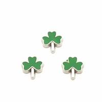 wholesale 10pcslot charms clover floating charms for floating memory charms lockets diy jewelry