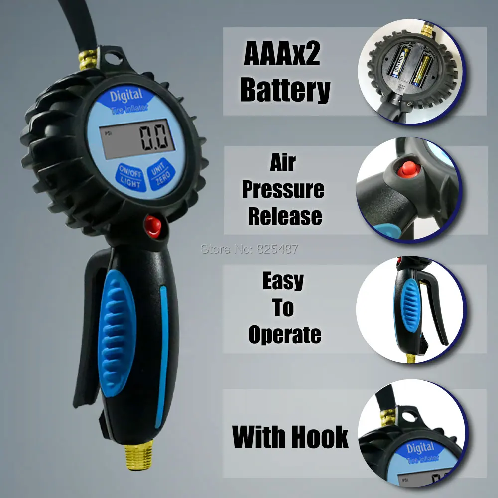 LEMATEC Pro цифровой манометр для шин с манометром воздушный насос подсветильник кой |