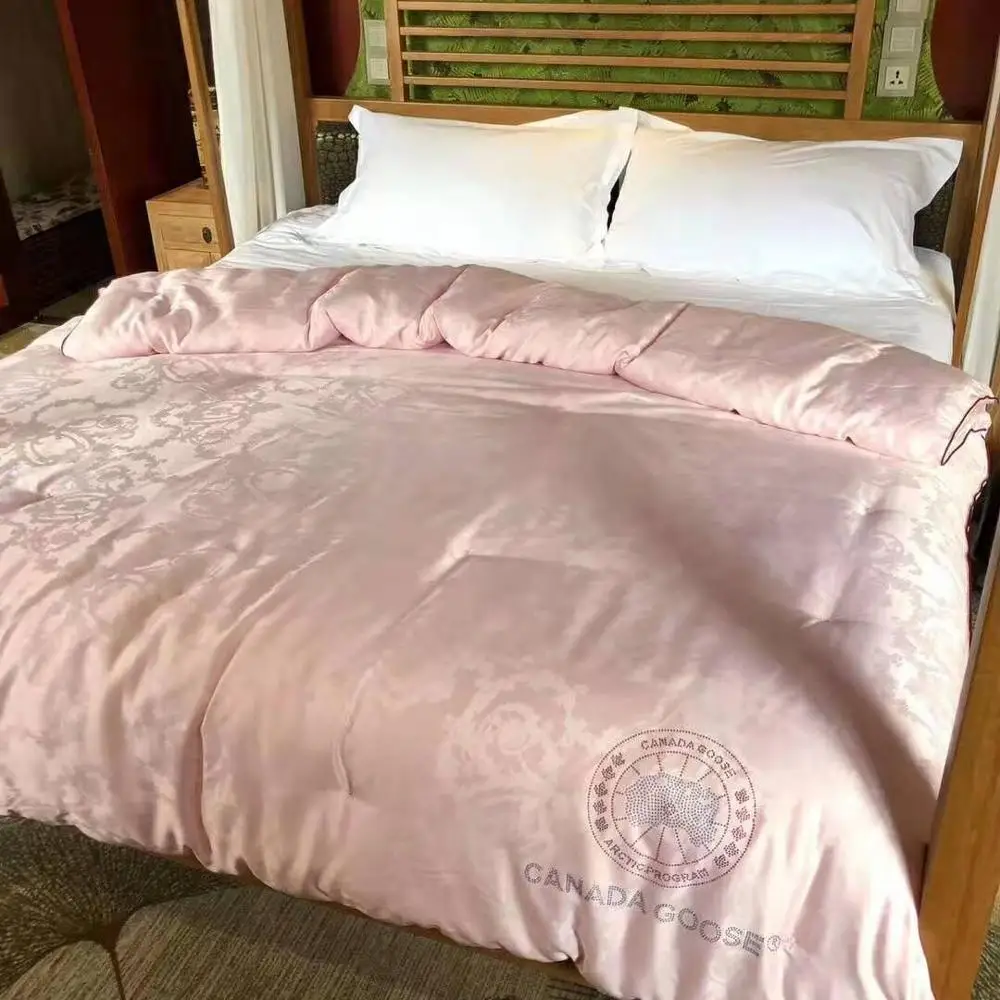 

Silk air conditioning quilt winter quilt goose down fabric light and warm