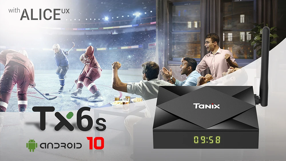 Tanix TX6S Android 10,0 Смарт ТВ приставка 4 Гб ОЗУ 32 Гб 64 Гб четырехъядерный ТВ приставка Allwinner H616 H.265 4K медиаплеер 2 ГБ 8 ГБ pk Tanix TX6