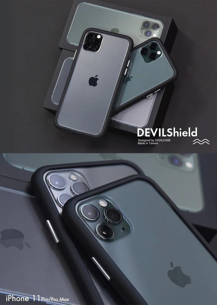DEVILCASE Devilshield для iPhone 11, iPhone 11 Pro, iPhone 11 Pro Max ТПУ бампер+ задняя прозрачная стеклянная панель