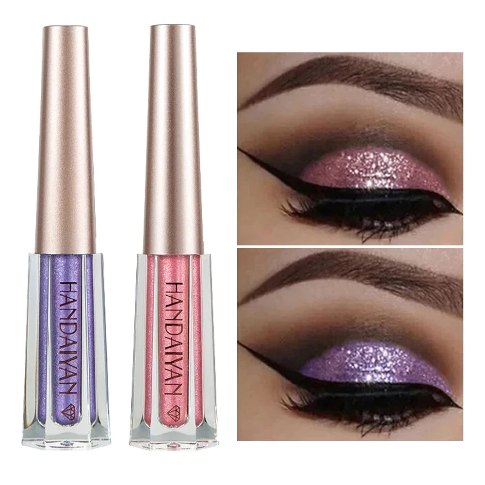 Розовые фиолетовые золотые серебряные мерцающие блестящие тени для век пигмент