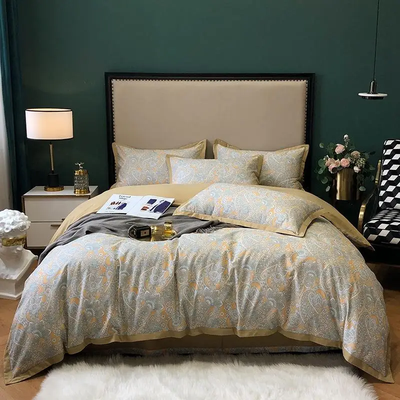 Набор из четырех предметов чистого хлопка и шерсти набор 60 всего постельное