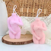 stature lady silicone body candle mold art posture plastic big breasts and wide hips crafts diy handmade 3d stereo would