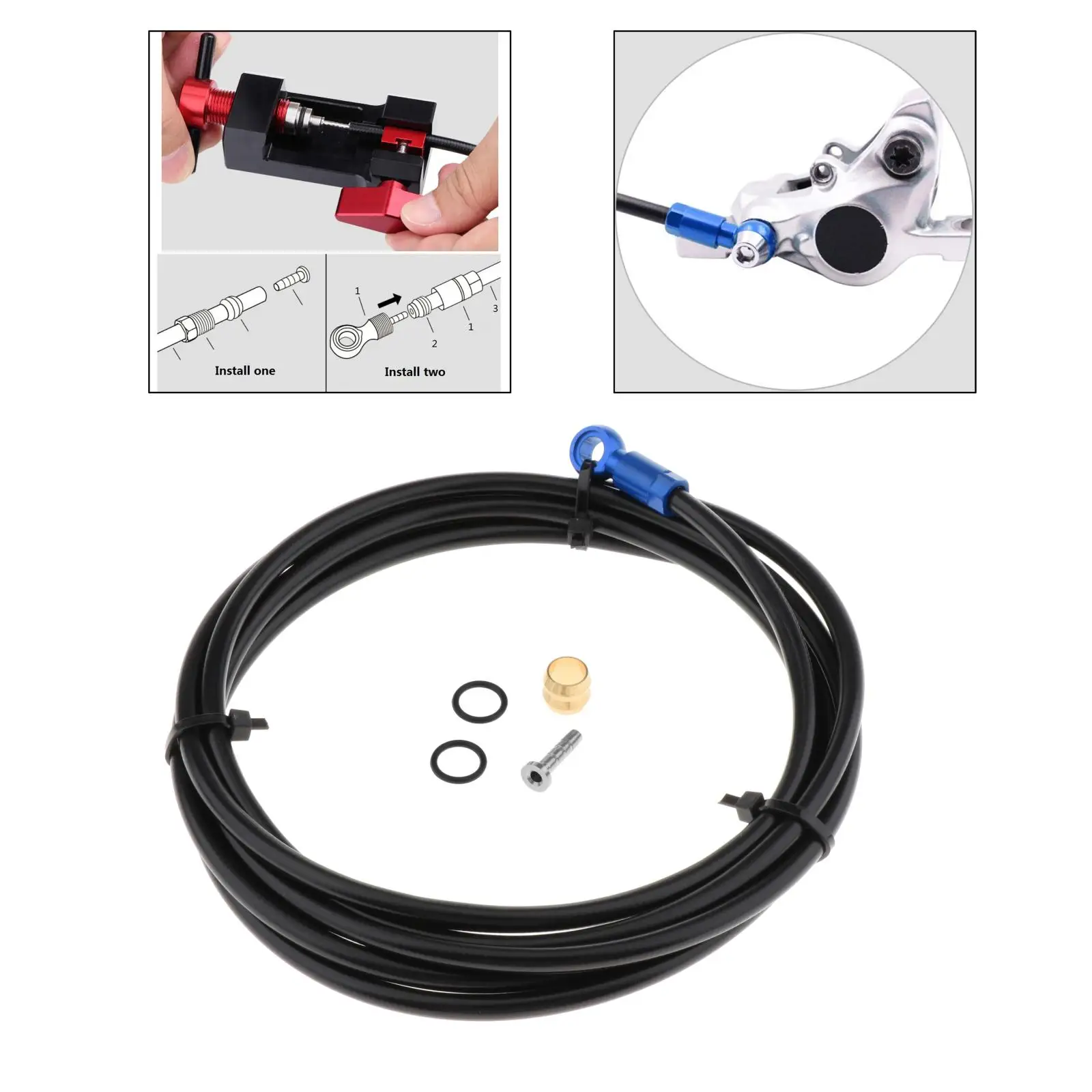 

Durable Bicycle Hydraulic Hose Replacement Housing Disc Brake Oil Pipe Fitting