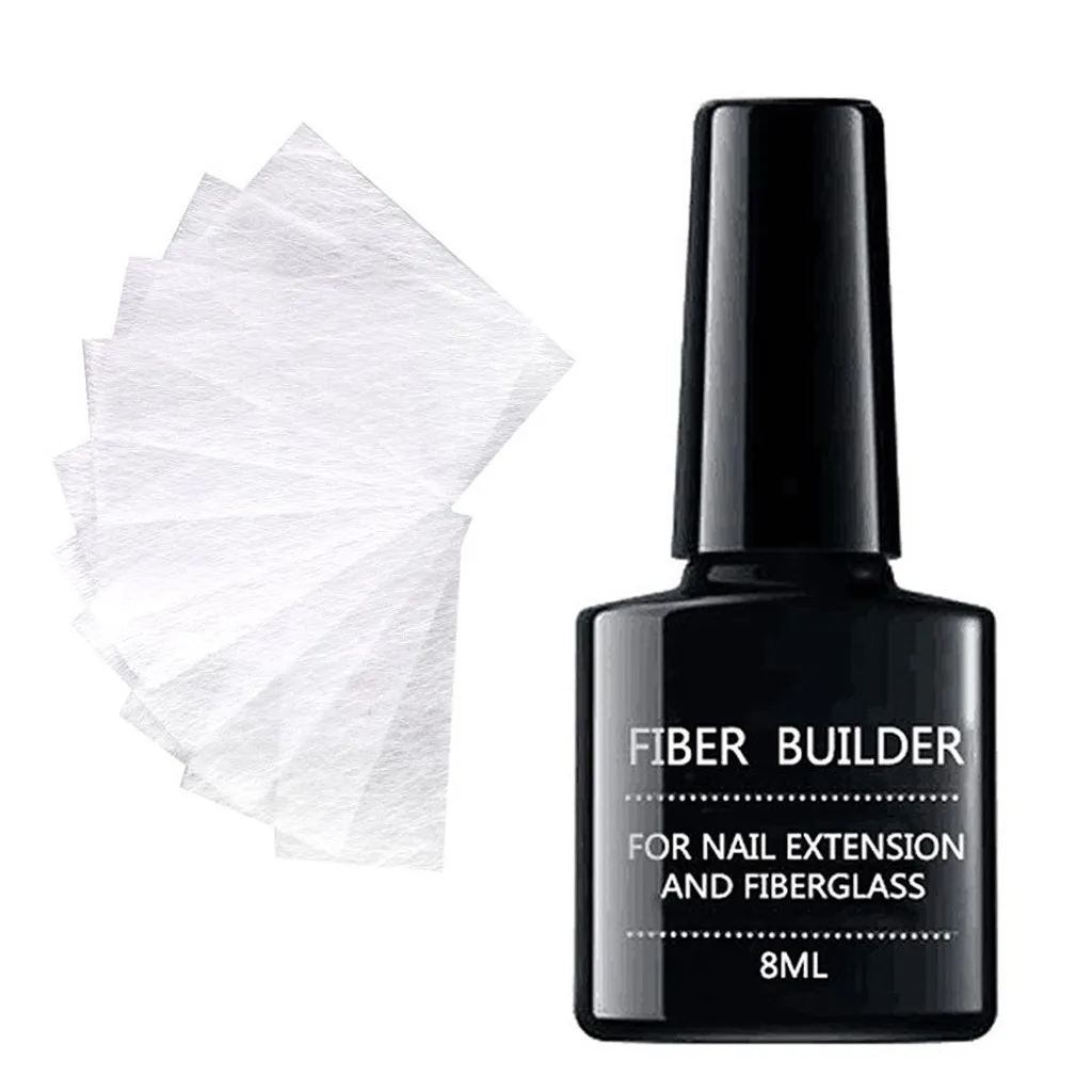 Шелковое стекловолокно для наращивания ногтей нетканый шелк УФ гель