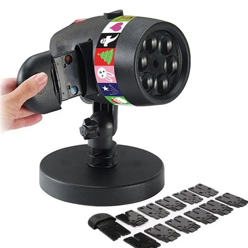 Рождественский проектор в виде снежинки светодиодная лампа s 12 слайдов