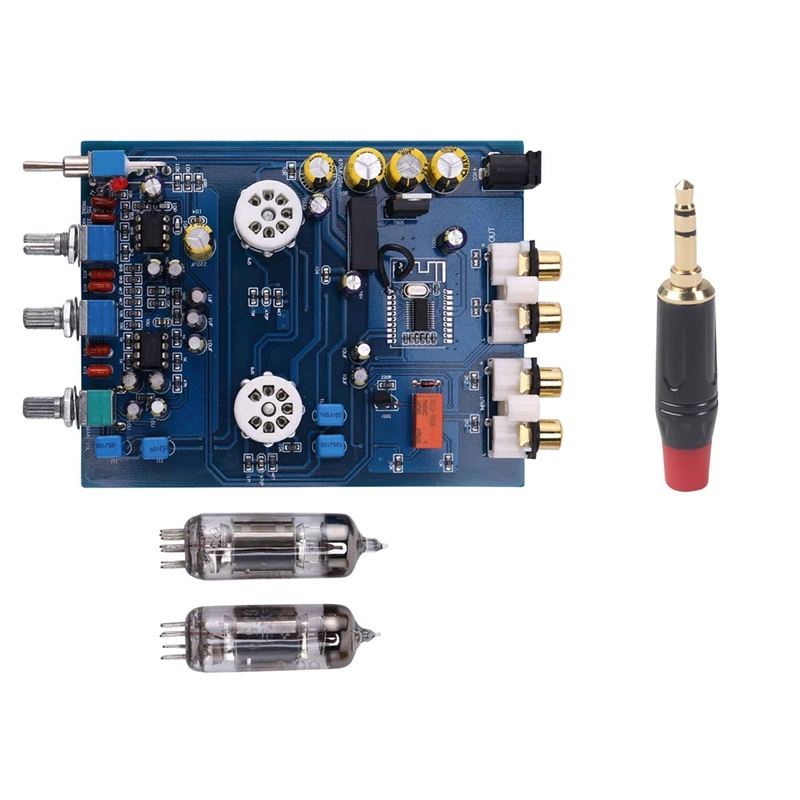 RISE-NE5532 DC12V2A Bluetooth 4 2 Hi-Fi предусилитель 6J5 домашний усилитель звуковой трубки с 3 5 мм