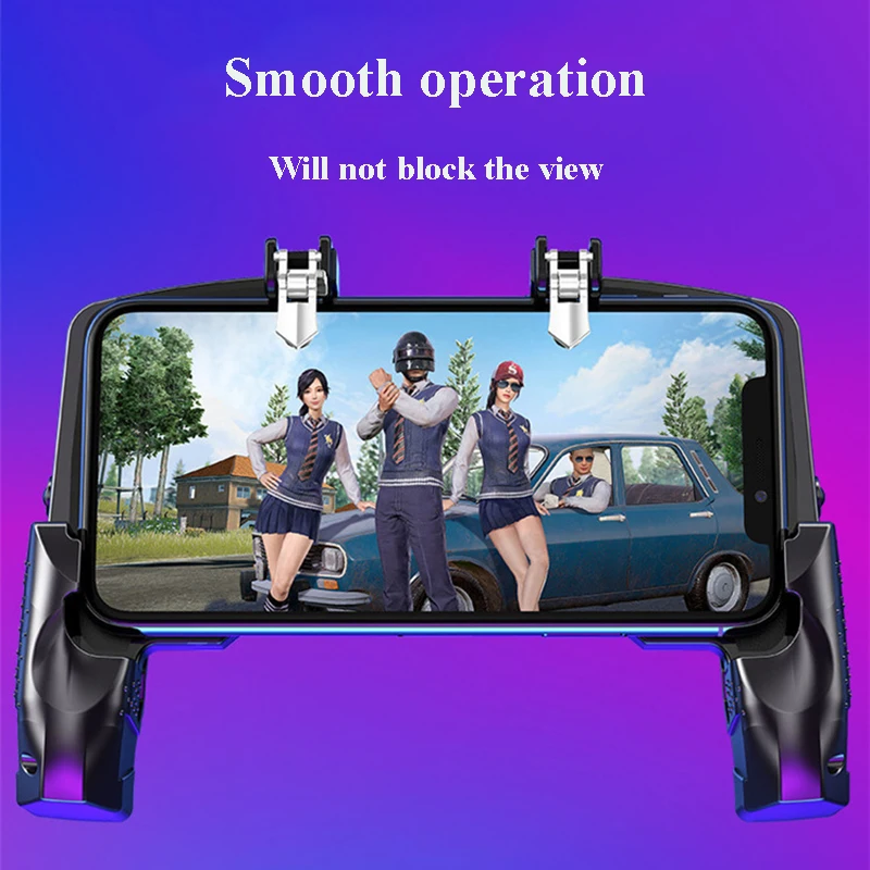 metal pubg controller joystick for pubg mobile trigger gamepad for iphone android phone shooting game free global shipping