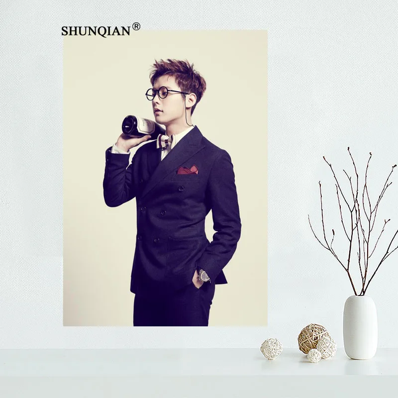 

Custom KPOP Minhyuk (BTOB) Poster Cloth Silk Canvas Poster Home Decoration Wall Art Fabric Poster Print More Size 60x90cm