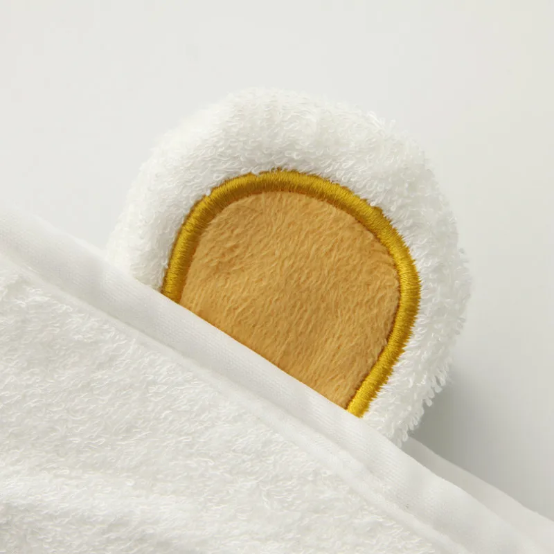 Белые детские пеленки с белым медведем банное полотенце для новорожденных