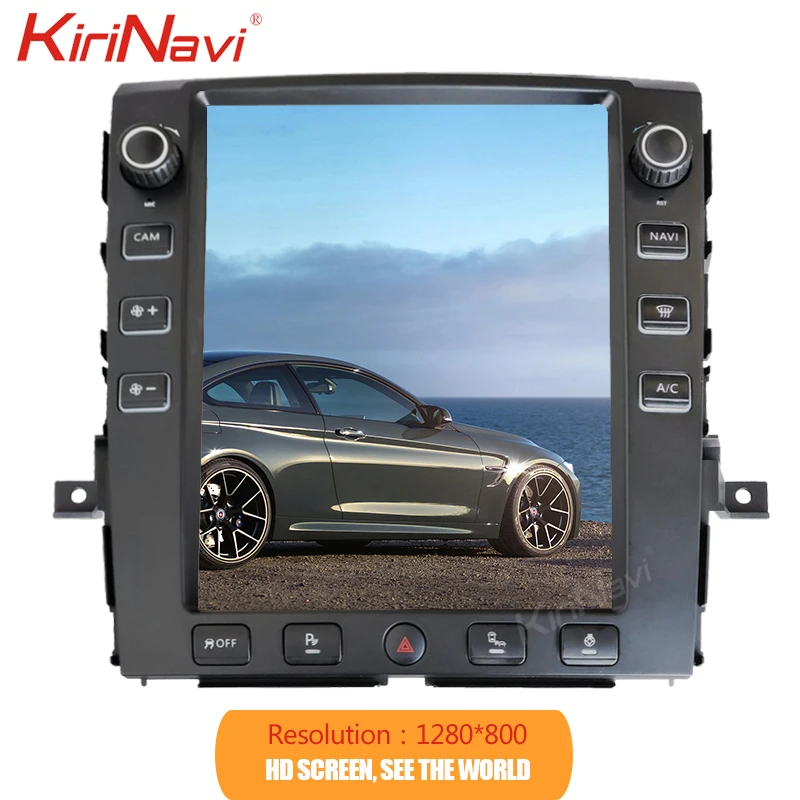 KiriNavi 12," Telsa стиль вертикальный экран Android 8,1 Автомагнитола для Nissan Titan XD автомобильный Dvd мультимедийный плеер gps навигация 4G