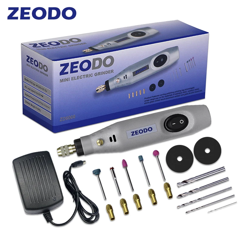 

ZEODO Electric Grinder Wood Carving Jade Electric Polishing And Engraving Tool Small Hand-Held Small Electric Drill