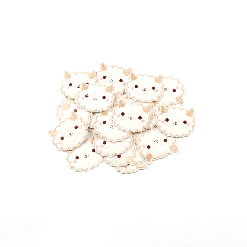 10pcs/Lot Cute Sheep Stickers DIY Iron On Animal Patches For Kids Hats Sweaters Dress Shirts Decoration Sewing Badge Appliques | Дом и сад