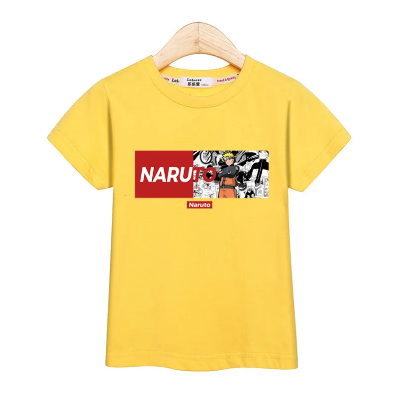 Kids anime tops boys Naruto t-shirt summer teen short sleeve shirt fashion tees boy t |