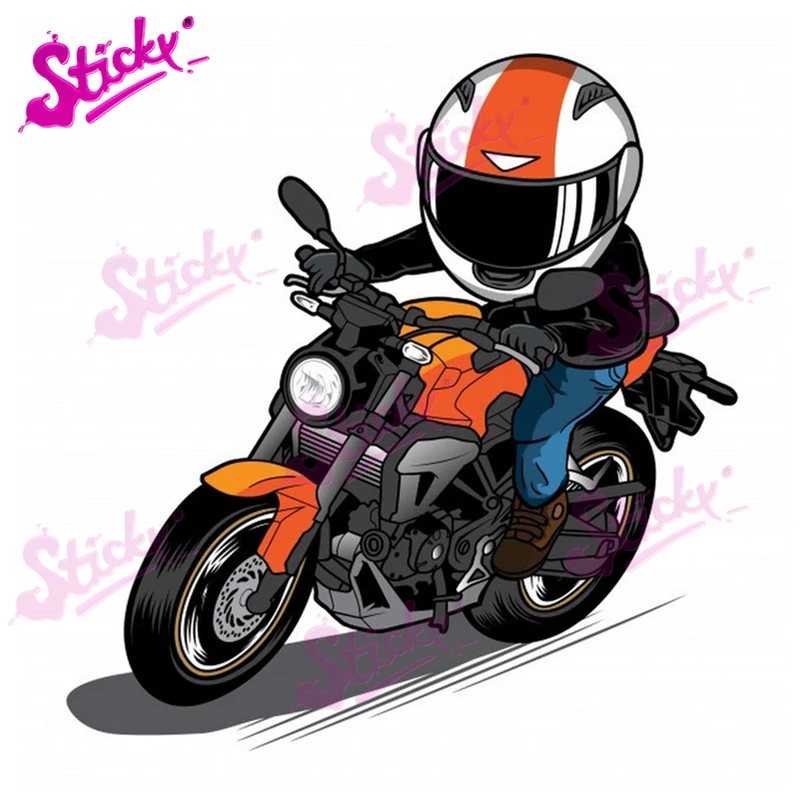 

STICKY Motorcycle Racing Racer Anime Car Sticker Decal for Bicycle Motorcycle Accessories Laptop Helmet Trunk Wall Stickers