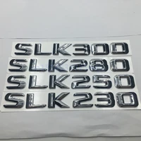 for mercedes benz slk230 slk250 slk280 slk300 car rear trunk emblem badge chrome alphabet letter stickers r170 r171 r172