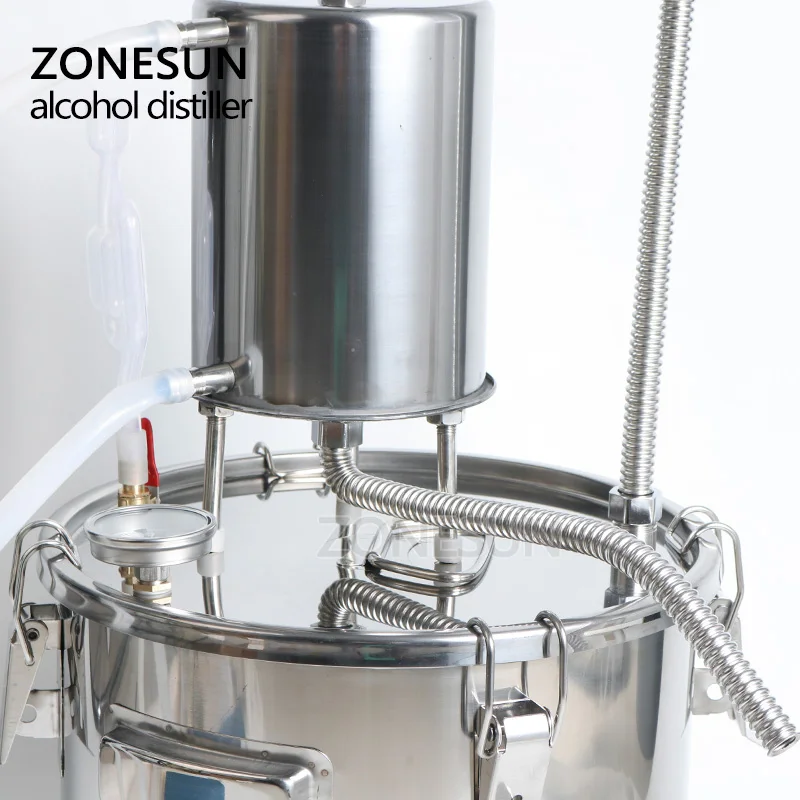 Пивоваренное оборудование ZONESUN дистиллятор вина пива спирта воды Самогонный