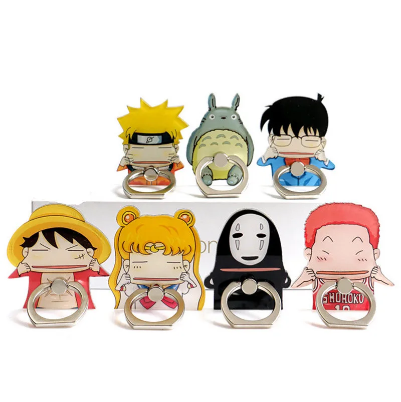 Креативный металлический держатель для телефона кольцо с мультяшным рисунком